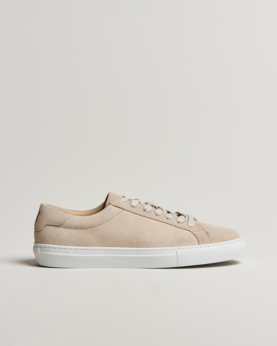 LES DEUX Theodor Suede Sneakers Ivory – Beige