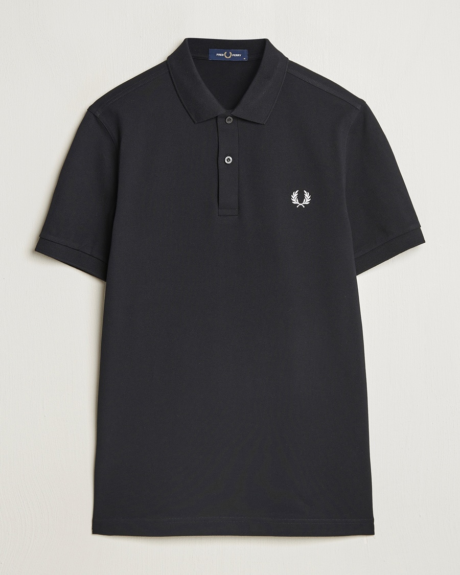 Fred Perry Plain Polo Shirt Black – Musta
