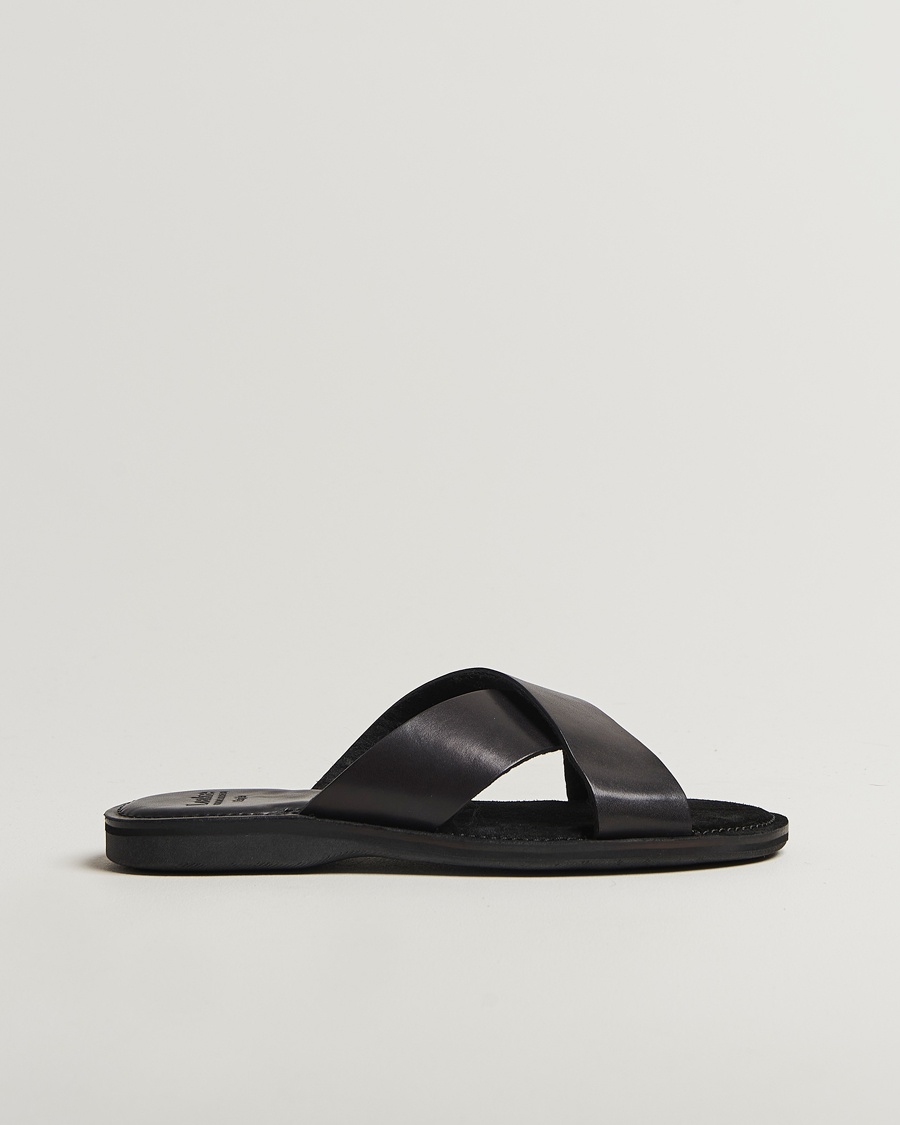 Loake 1880 Gozo Leather Sandal Black – Musta