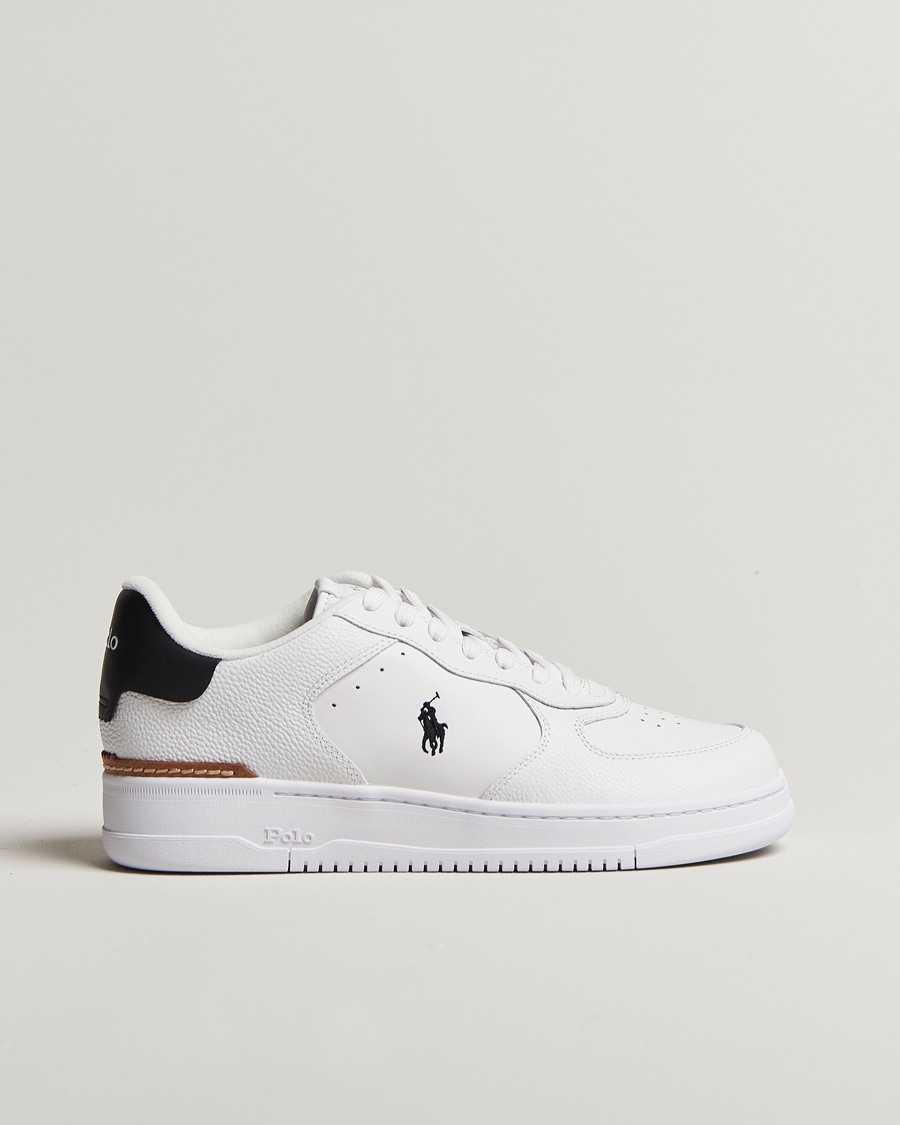 Polo Ralph Lauren Masters Court Sneakers White/Black – Valkoinen
