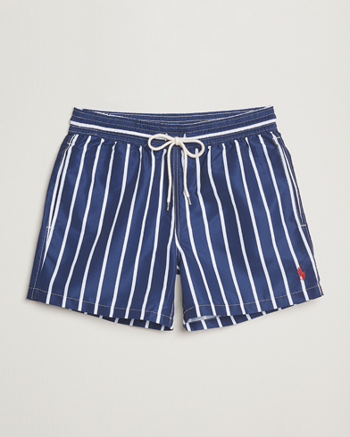 Polo Ralph Lauren Traveler Boxer Swimshorts Navy Vertical Wide Stripe – Sininen