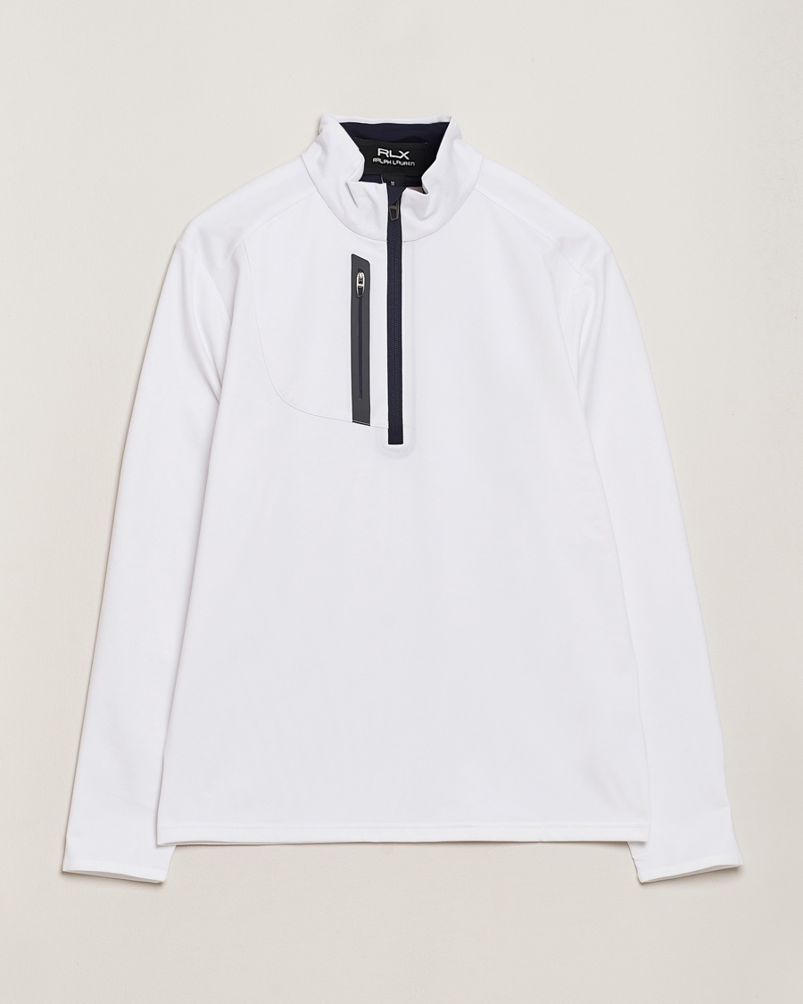 RLX Ralph Lauren Luxury Jersey Half Zip Ceramic White – Valkoinen