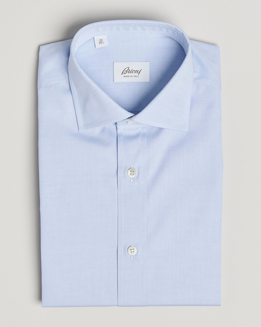 Brioni Classic Dress Shirt Light Blue – Sininen
