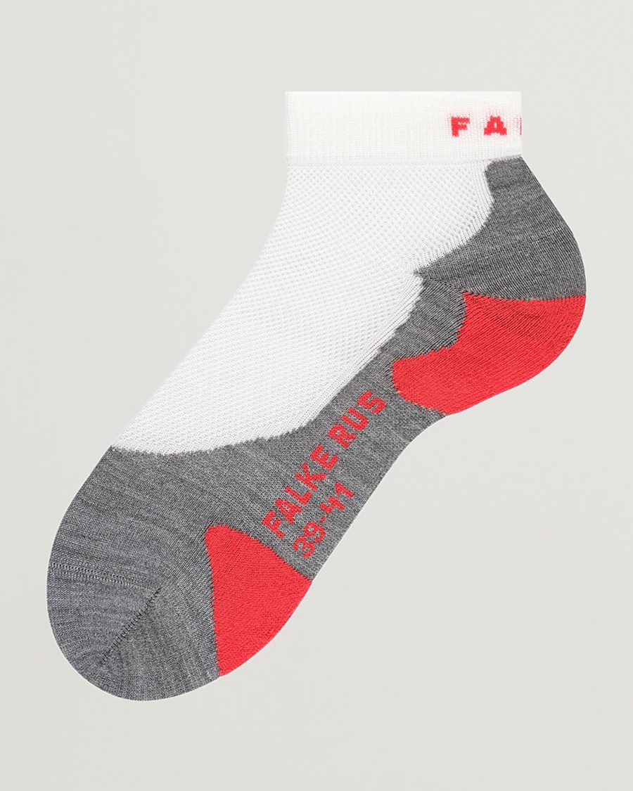 Falke Sport RU5 Race Short Socks White Mix – Harmaa