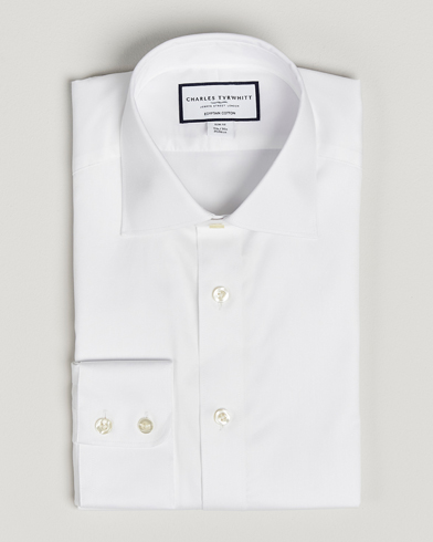 Charles Tyrwhitt Egyptian Cotton Twill Shirt White – Valkoinen