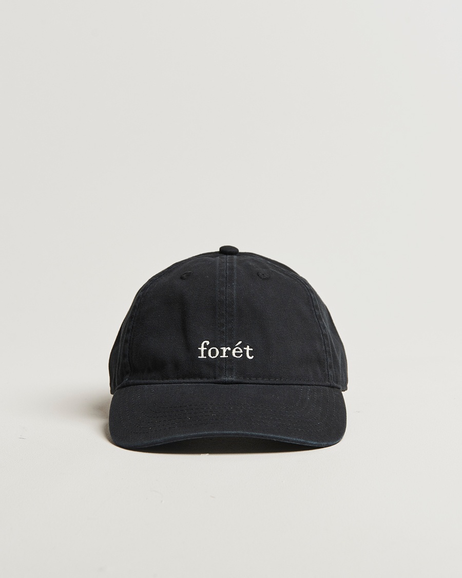 Forét Hawk Washed Cap Black – Musta