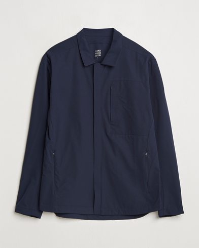 Scandinavian Edition Merge II Stretch Shirt Jacket Navy Blue – Sininen