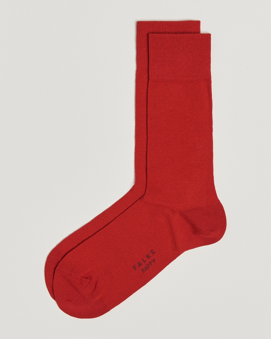 Falke Happy 2-Pack Cotton Socks Scarlet – Punainen
