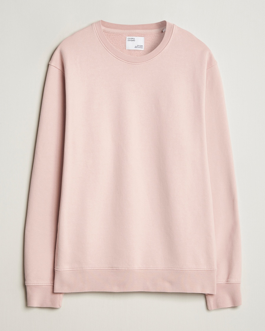 Colorful Standard Classic Organic Crew Neck Sweat Faded Pink – Vaaleanpunainen
