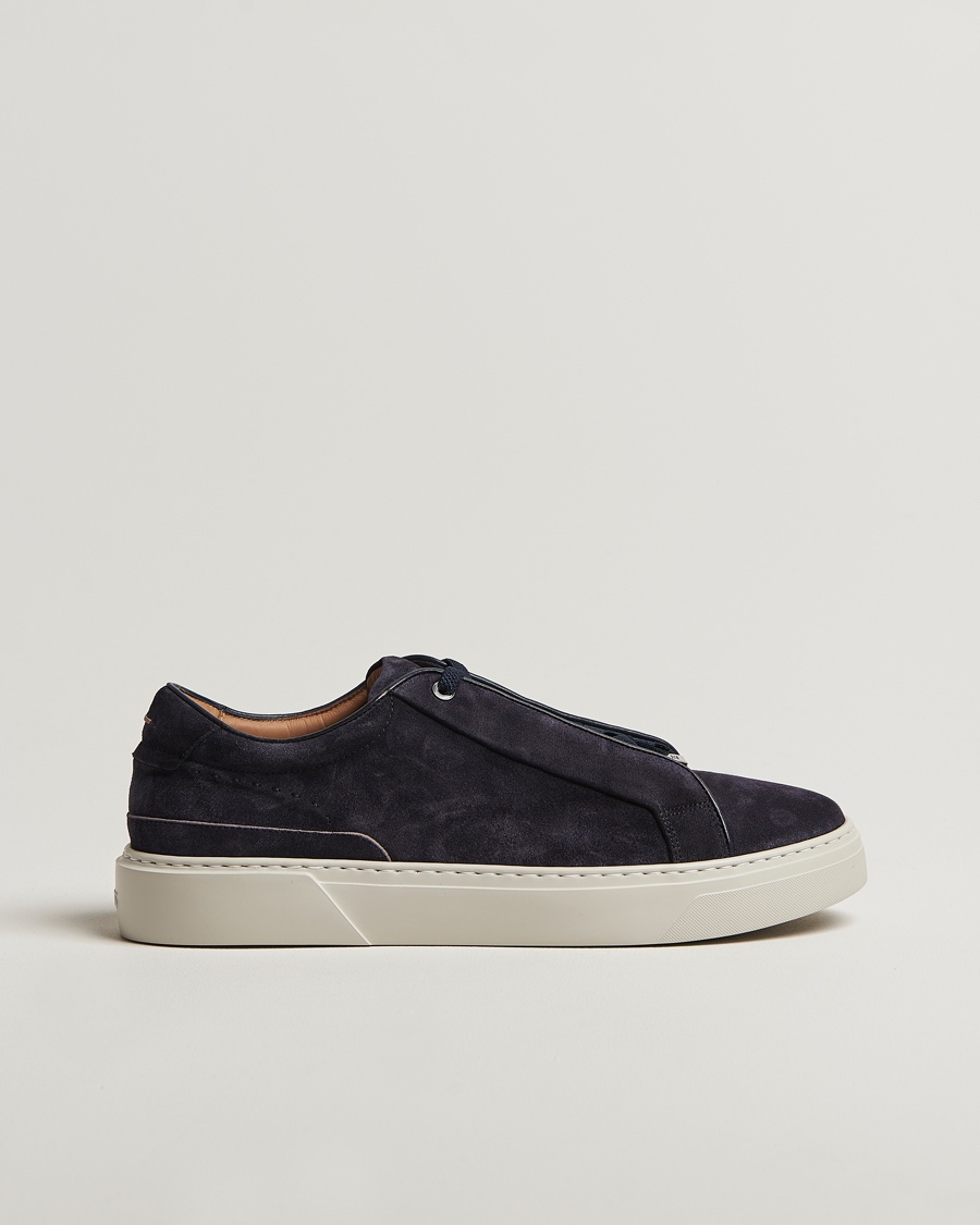 BOSS CAMEL Gary Suede Sneaker Dark Blue – Sininen