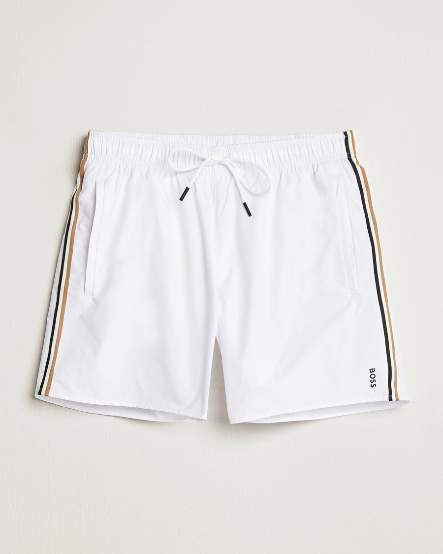 BOSS BLACK Iconic Swimshort White – Valkoinen