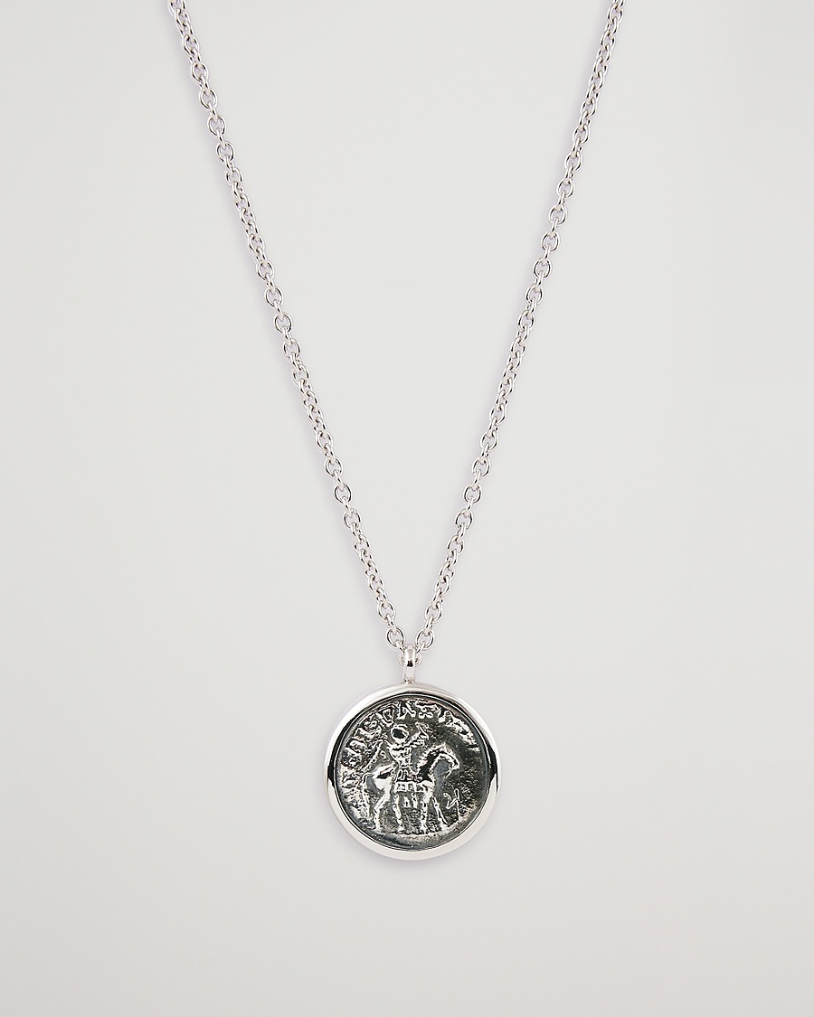 Tom Wood Coin Pendand Necklace Silver – Hopea