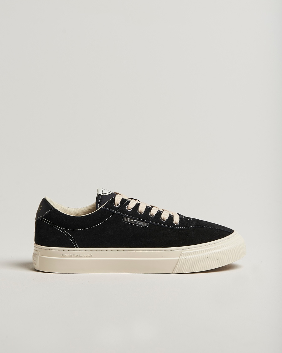 Stepney Workers Club Dellow 02 Cupsole Suede Sneaker Black – Musta