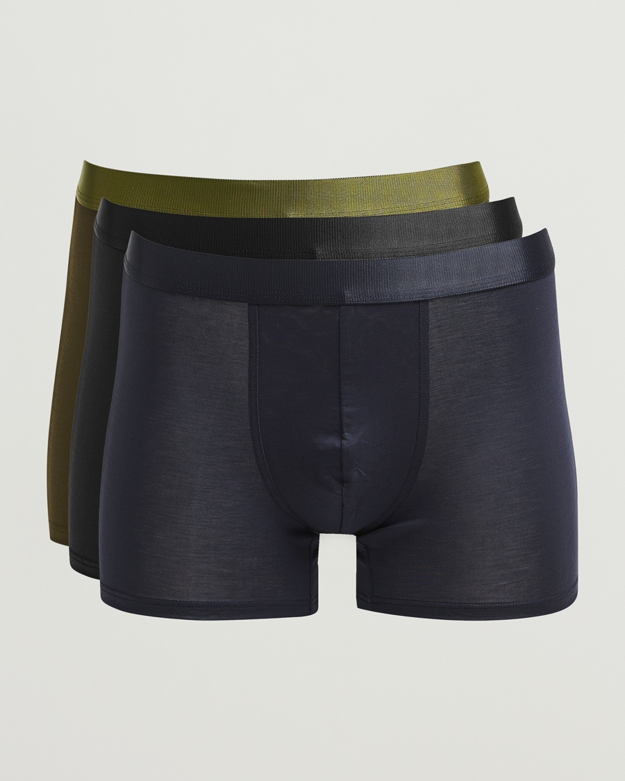 CDLP 3-Pack Boxer Briefs Black/Navy/Olive – Monivärinen