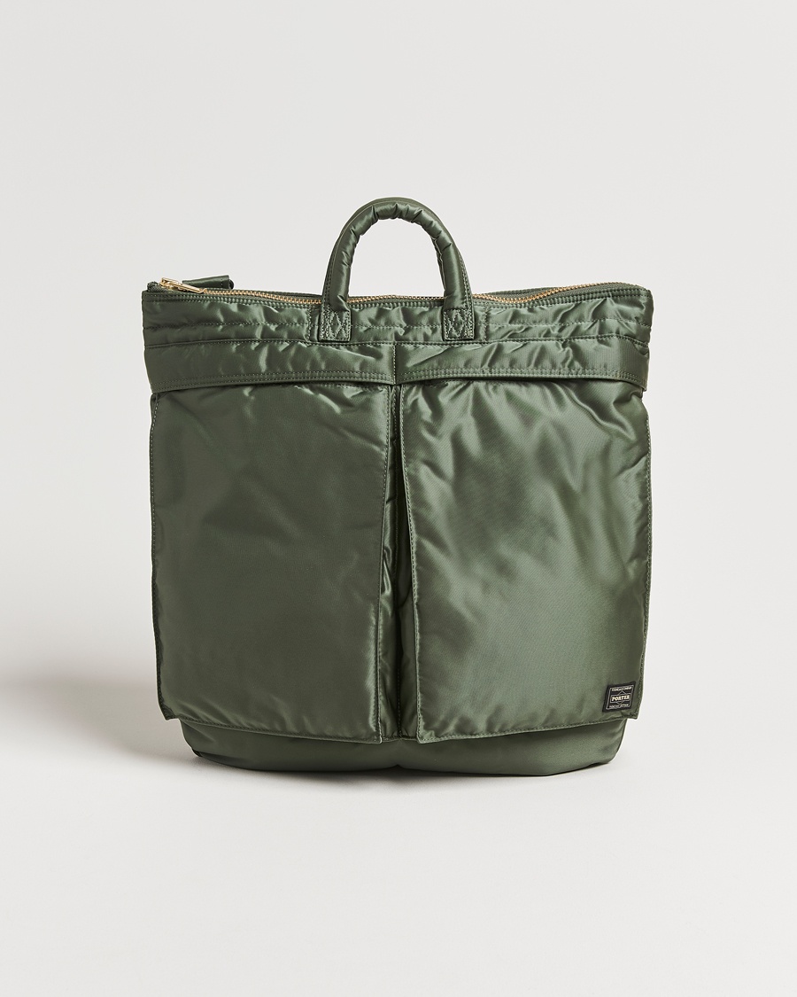 Porter-Yoshida & Co. Tanker Helmet Bag Sage Green – Vihreä