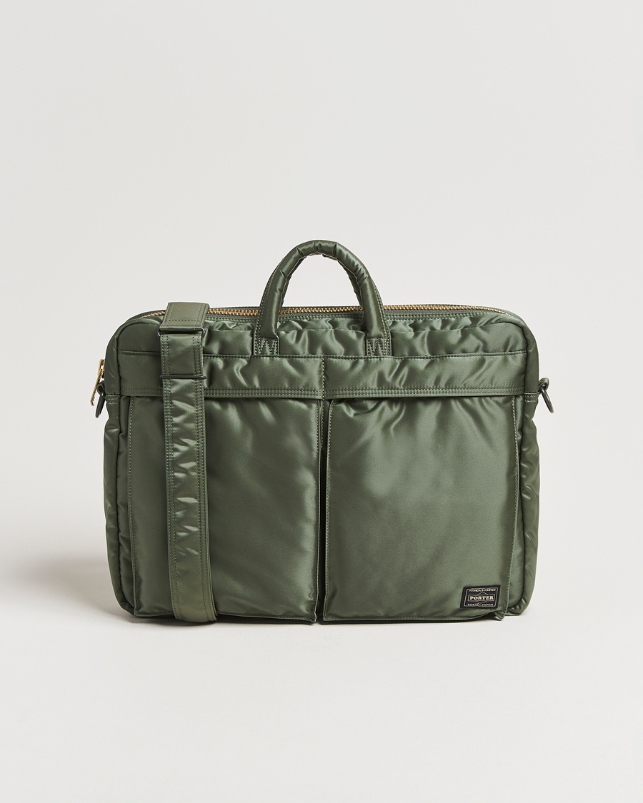 Porter-Yoshida & Co. Porter-Yoshida & Co.Tanker 2Way Document BagSage Green – Vihreä