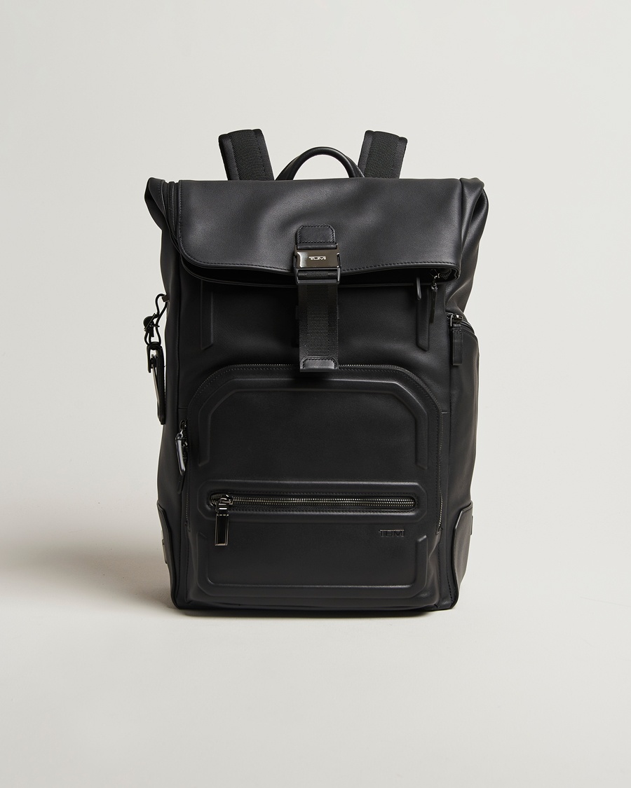 TUMI Harrison Osborn Roll Top Backpack Black – Musta