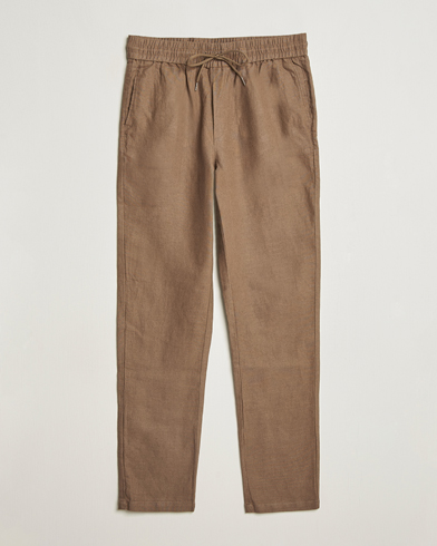 LES DEUX Patrick Linen Pants Cub – Ruskea
