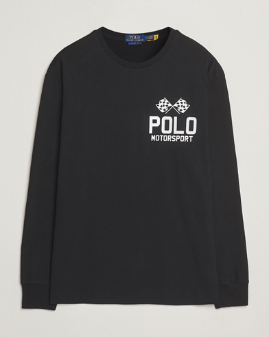 Polo Ralph Lauren RL Motorsport Long Sleeve Tee Polo Black – Musta
