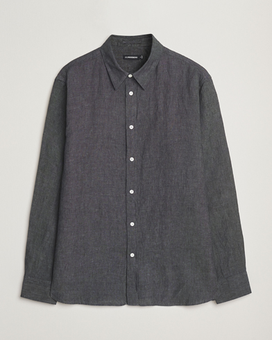 J.Lindeberg Linen Melange Shirt Black – Musta