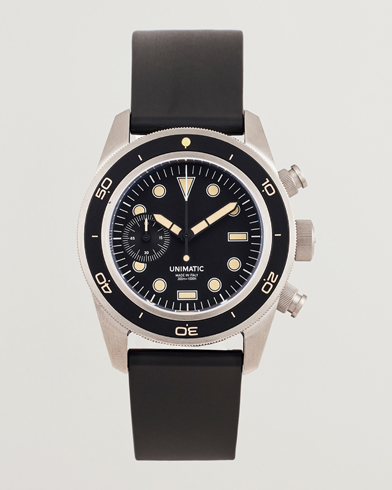 UNIMATIC U3 Heritage Chronograph Diver Black – Musta