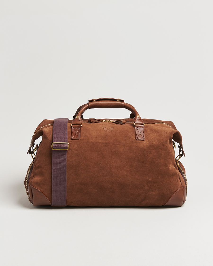 Bennett Winch Suede Weekender Brown – Ruskea