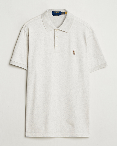 Polo Ralph Lauren Custom Slim Fit Cotton Polo State Heather – Harmaa