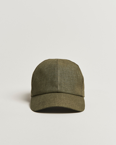 Wigéns Baseball Linen Cap Olive – Vihreä