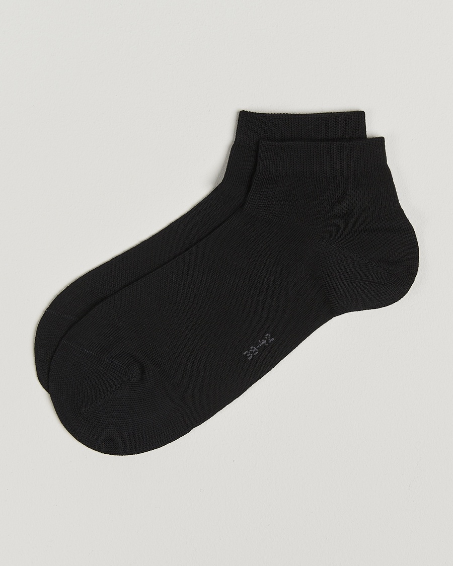 Falke Happy 2-Pack Cotton Sneaker Socks Black – Musta