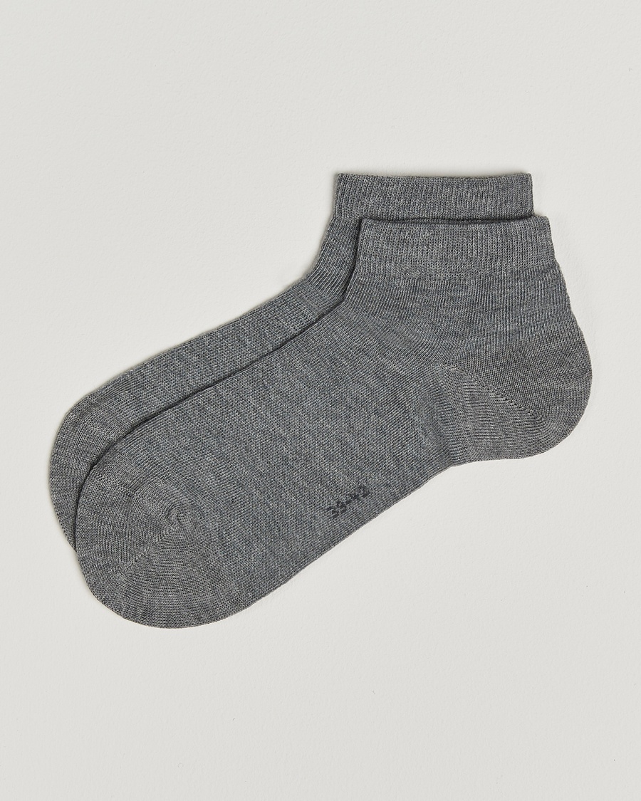Falke Happy 2-Pack Cotton Sneaker Socks Light Grey Melange – Harmaa