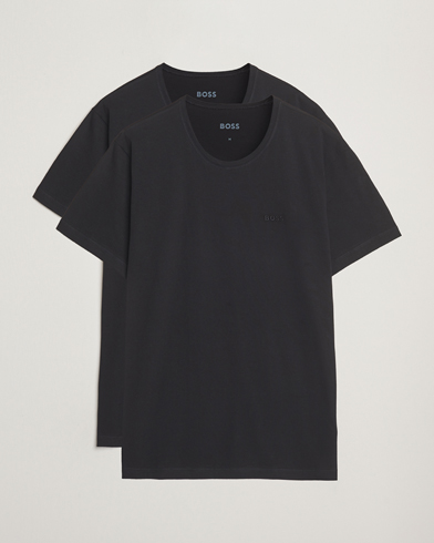 BOSS BLACK 2-Pack Relaxed Fit Crew Neck T-Shirt Black – Musta
