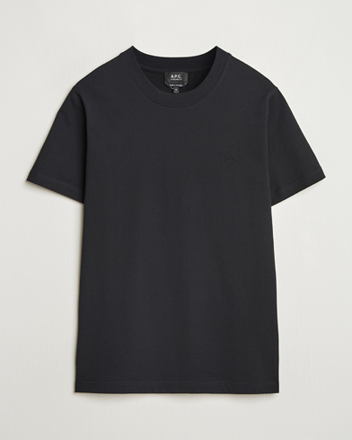 A.P.C. Embroidered APC T-Shirt Black – Musta