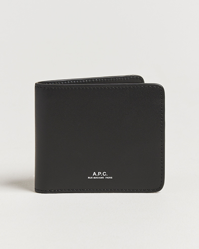 A.P.C. Calf Leather Wallet Black – Musta