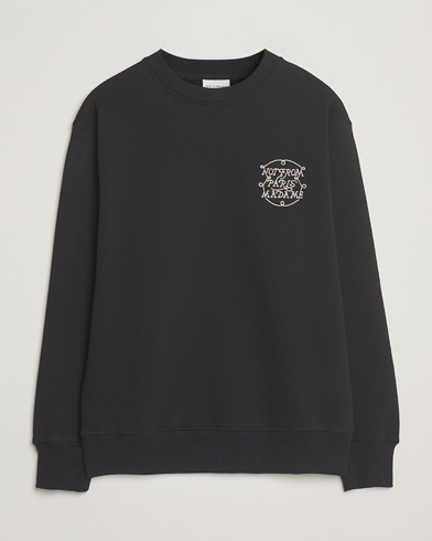 Drôle de Monsieur Slogan Tresses Sweatshirt Black – Musta