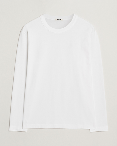 Tekla Organic Cotton Long Sleeve T-Shirt White – Valkoinen