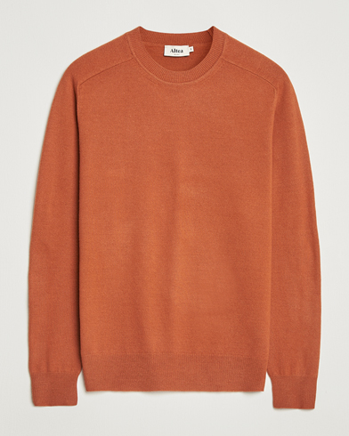 Altea Wool/Cashmere Crew Neck Pullover Orange – Oranssi