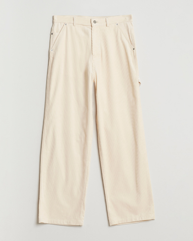 Drôle de Monsieur Baggy Corduroy Workwear Pants Ecru – Valkoinen