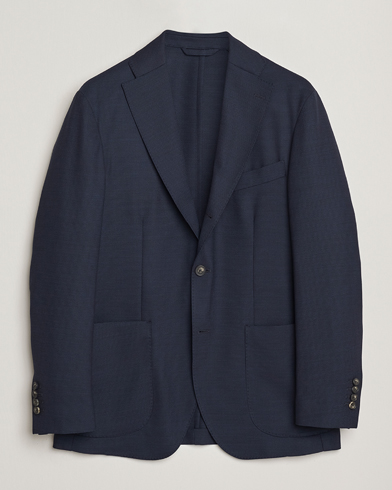 Eton Wool Lana Tech Soft Blazer Navy Blue – Sininen