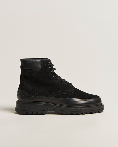 Gant Clafton Felt Lined Suede Boot Black – Musta