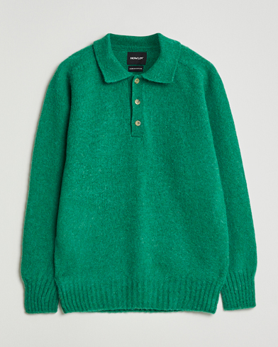Howlin' Brushed Wool Polo Greendream – Vihreä