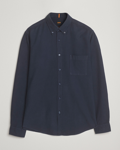 BOSS ORANGE Rickert Brushed Cotton Shirt Dark Blue – Sininen