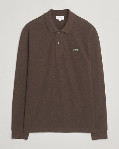 Lacoste Original Long Sleeve Polo Piké Tanin Chine – Ruskea