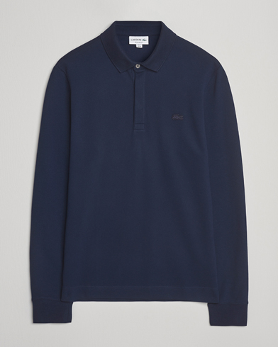 Lacoste Paris Long Sleeve Polo Piké Navy Blue – Sininen
