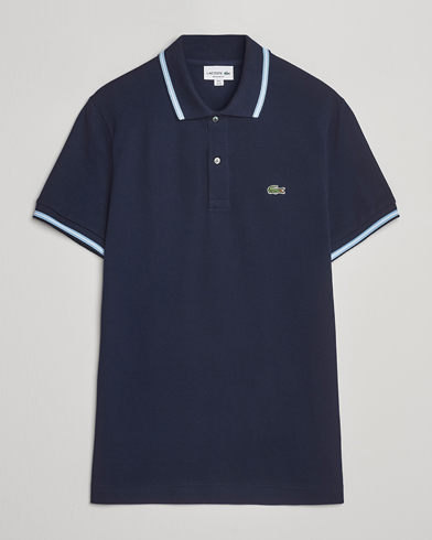 Lacoste Original Tipped Polo Piké Navy Blue – Sininen