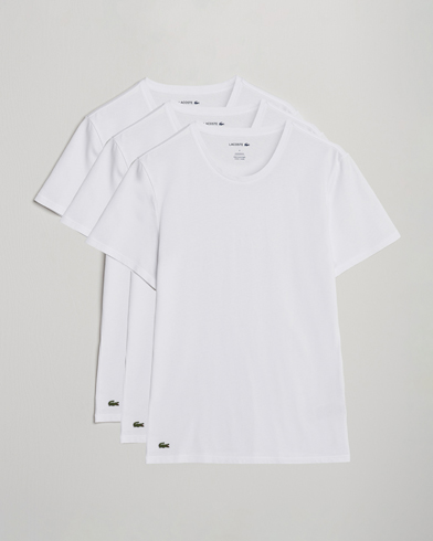 Lacoste 3-Pack Crew Neck T-Shirt White – Valkoinen