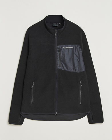 Peak Performance Pile Full Zip Black – Musta