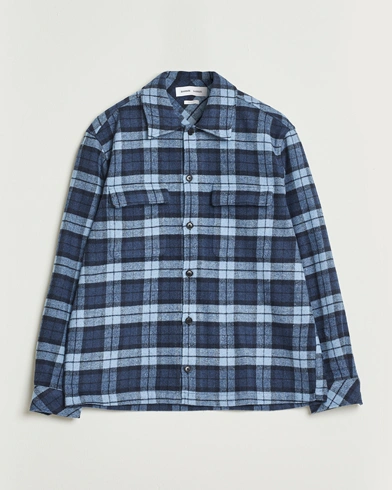 Samsøe Samsøe Castor Checked Overshirt Stellar Blue – Sininen