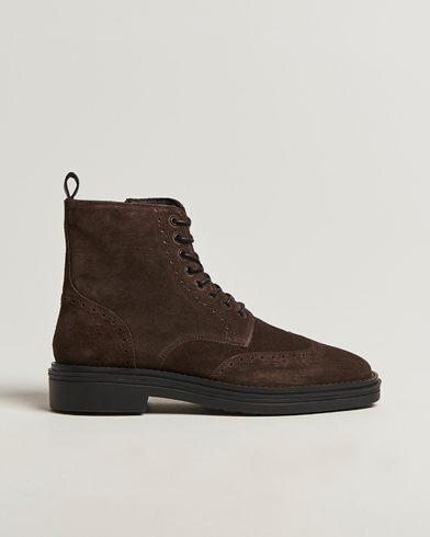 Gant Boggar Suede Brouge Boot Espresso Brown – Ruskea