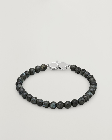 Tom Wood Cove Bracelet Slim Black Larvikite – Musta