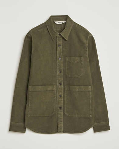 Aspesi Moleskine Utility Shirt Military – Vihreä